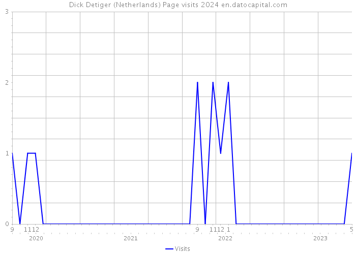 Dick Detiger (Netherlands) Page visits 2024 