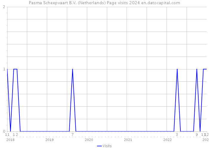 Pasma Scheepvaart B.V. (Netherlands) Page visits 2024 
