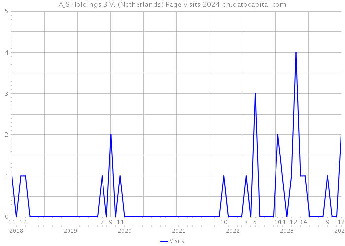 AJS Holdings B.V. (Netherlands) Page visits 2024 