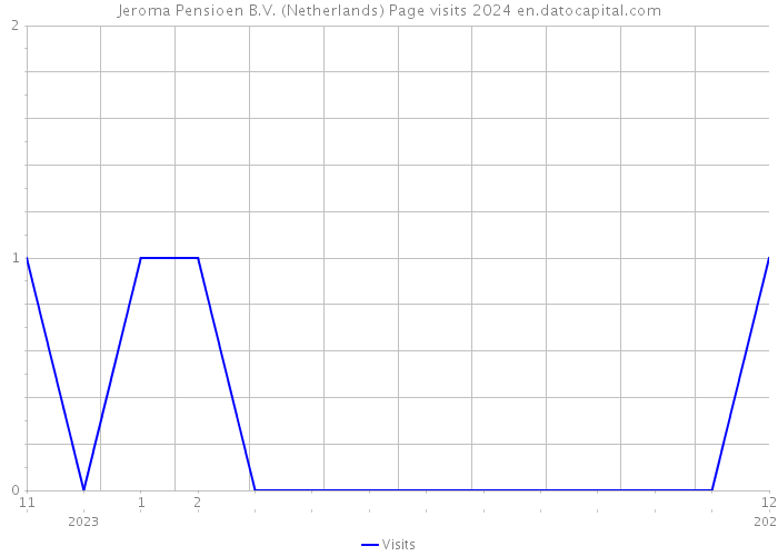 Jeroma Pensioen B.V. (Netherlands) Page visits 2024 