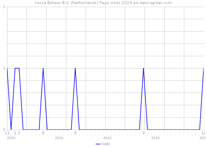 Verza Beheer B.V. (Netherlands) Page visits 2024 