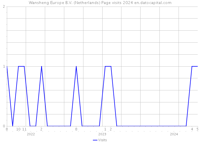 Wansheng Europe B.V. (Netherlands) Page visits 2024 