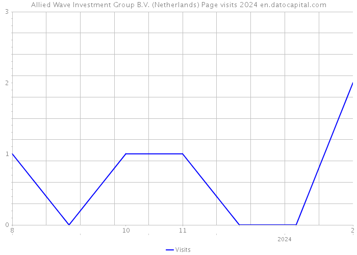 Allied Wave Investment Group B.V. (Netherlands) Page visits 2024 