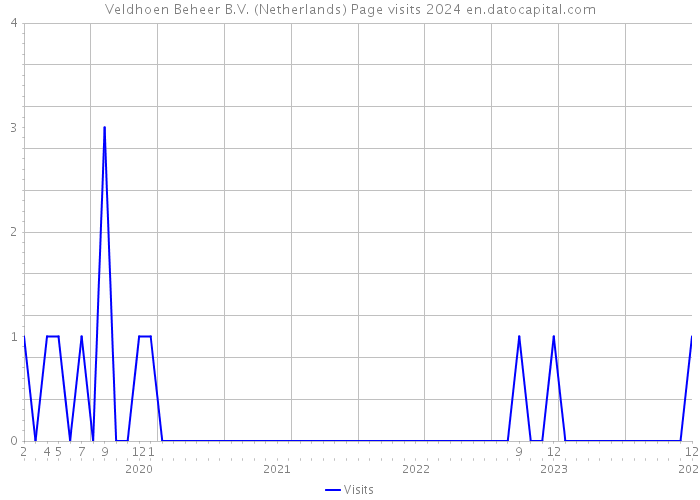 Veldhoen Beheer B.V. (Netherlands) Page visits 2024 