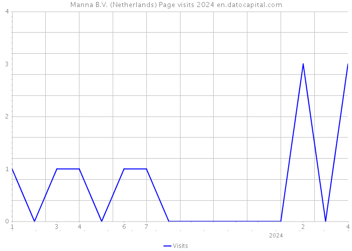 Manna B.V. (Netherlands) Page visits 2024 