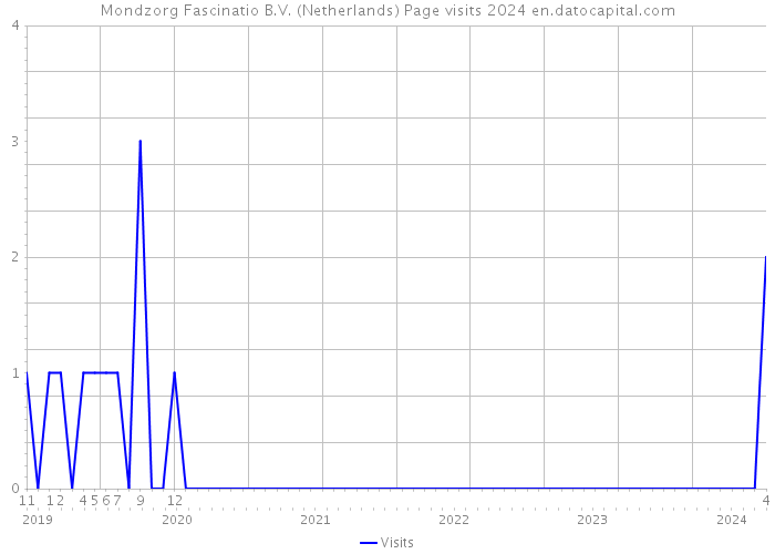 Mondzorg Fascinatio B.V. (Netherlands) Page visits 2024 