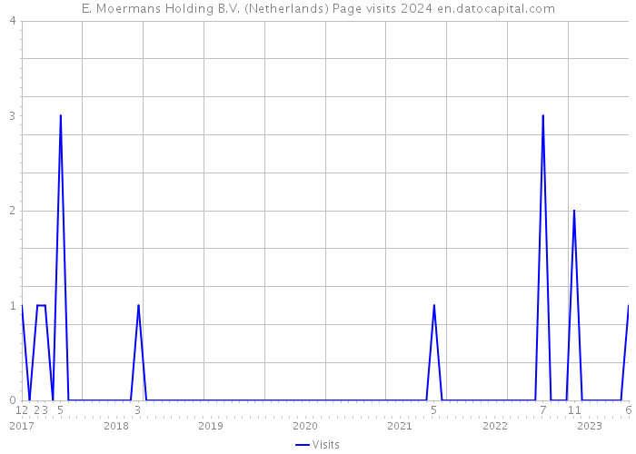 E. Moermans Holding B.V. (Netherlands) Page visits 2024 