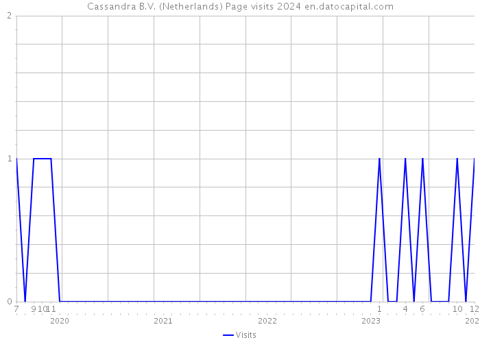 Cassandra B.V. (Netherlands) Page visits 2024 