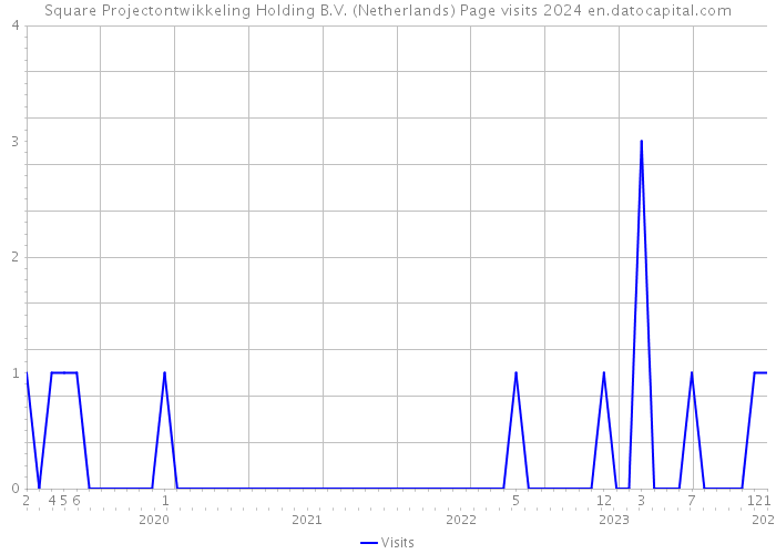 Square Projectontwikkeling Holding B.V. (Netherlands) Page visits 2024 
