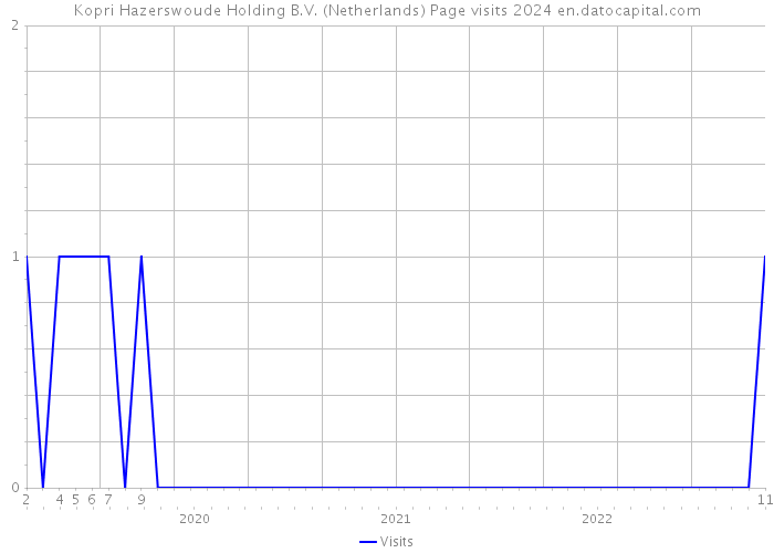 Kopri Hazerswoude Holding B.V. (Netherlands) Page visits 2024 