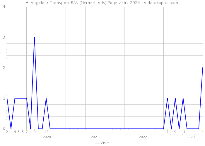 H. Vogelaar Transport B.V. (Netherlands) Page visits 2024 