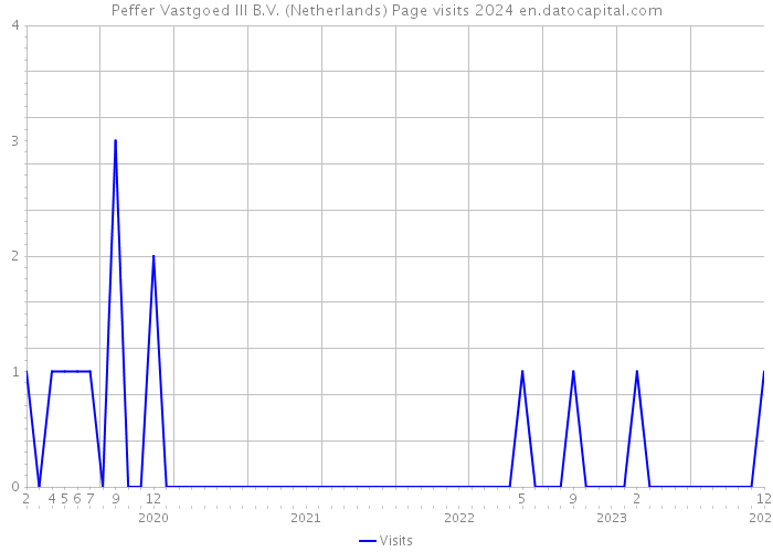 Peffer Vastgoed III B.V. (Netherlands) Page visits 2024 