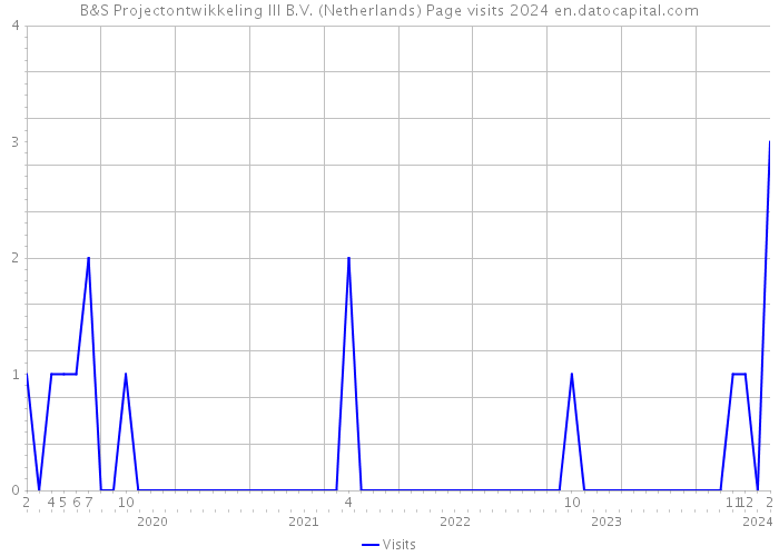 B&S Projectontwikkeling III B.V. (Netherlands) Page visits 2024 