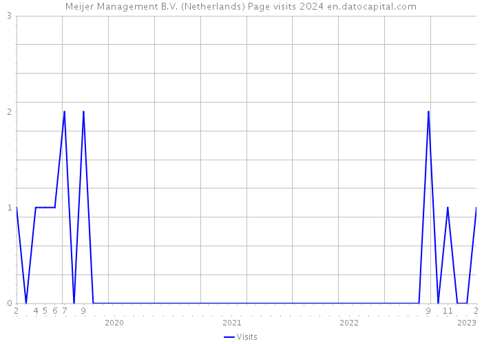 Meijer Management B.V. (Netherlands) Page visits 2024 