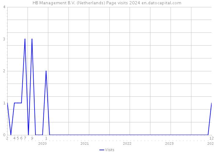 HB Management B.V. (Netherlands) Page visits 2024 