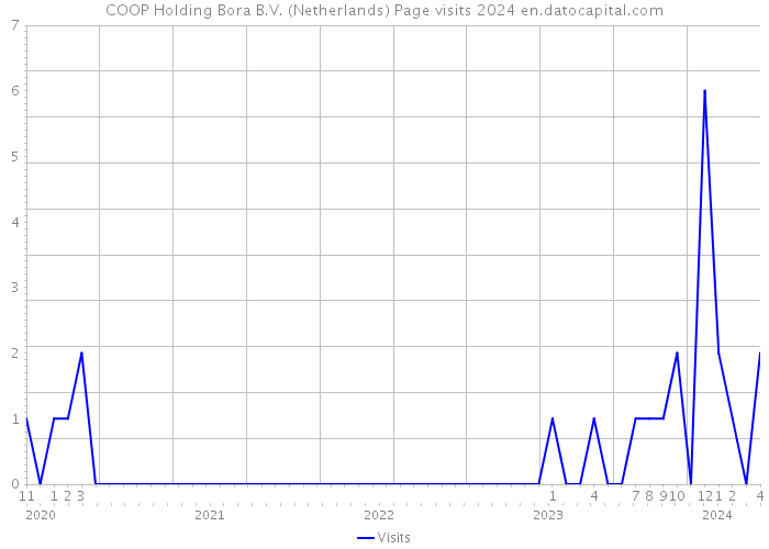 COOP Holding Bora B.V. (Netherlands) Page visits 2024 