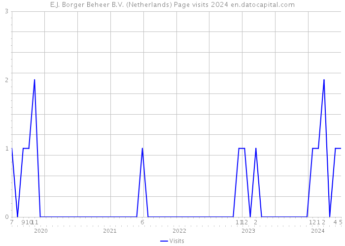 E.J. Borger Beheer B.V. (Netherlands) Page visits 2024 