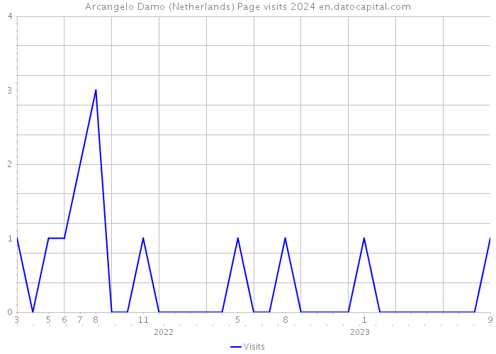 Arcangelo Damo (Netherlands) Page visits 2024 