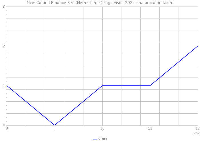 New Capital Finance B.V. (Netherlands) Page visits 2024 