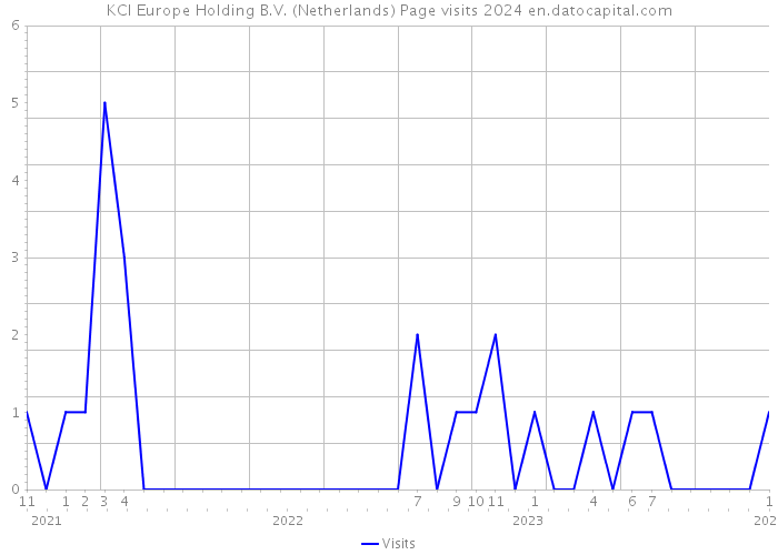 KCI Europe Holding B.V. (Netherlands) Page visits 2024 