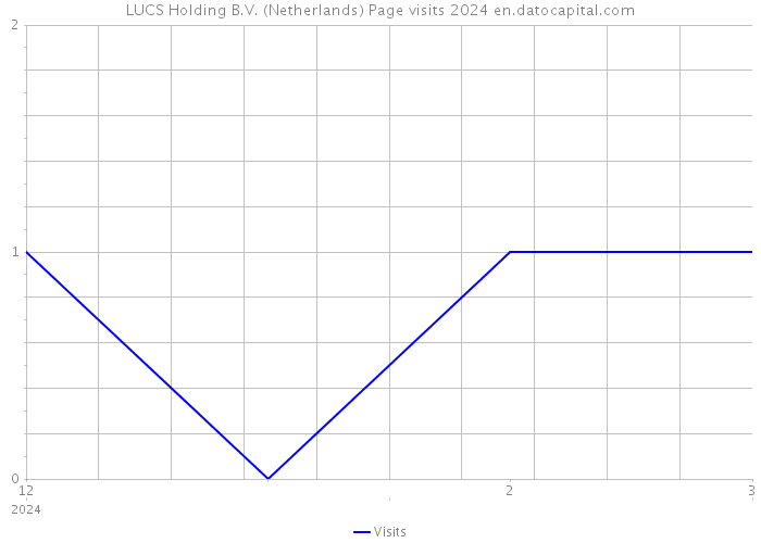 LUCS Holding B.V. (Netherlands) Page visits 2024 