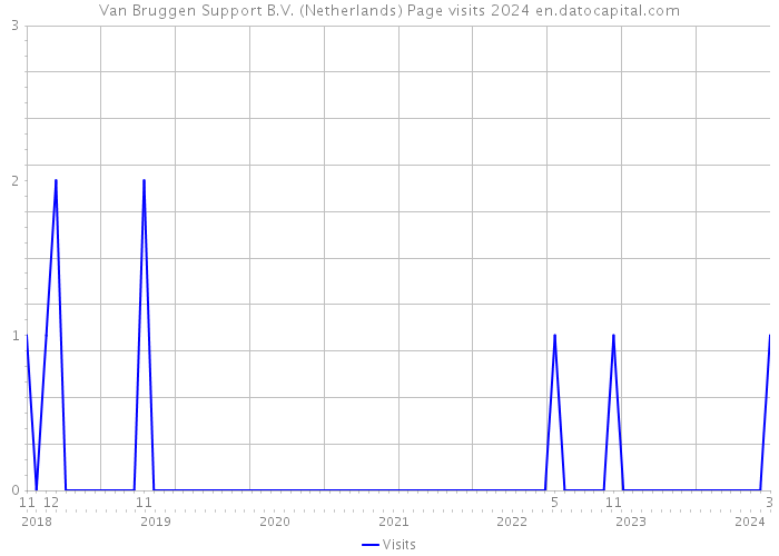 Van Bruggen Support B.V. (Netherlands) Page visits 2024 
