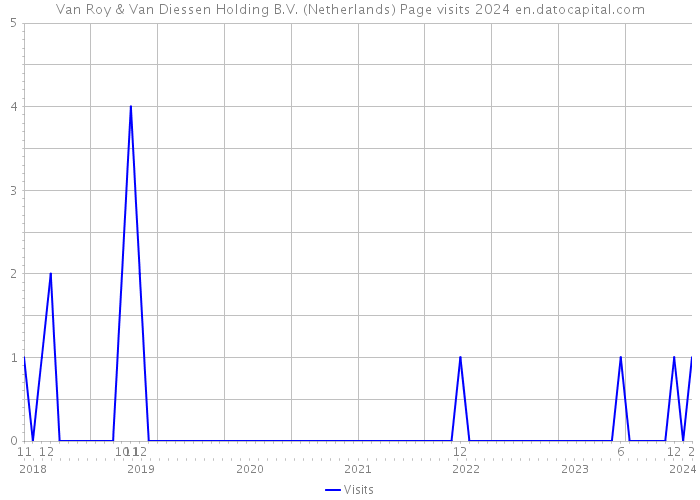 Van Roy & Van Diessen Holding B.V. (Netherlands) Page visits 2024 