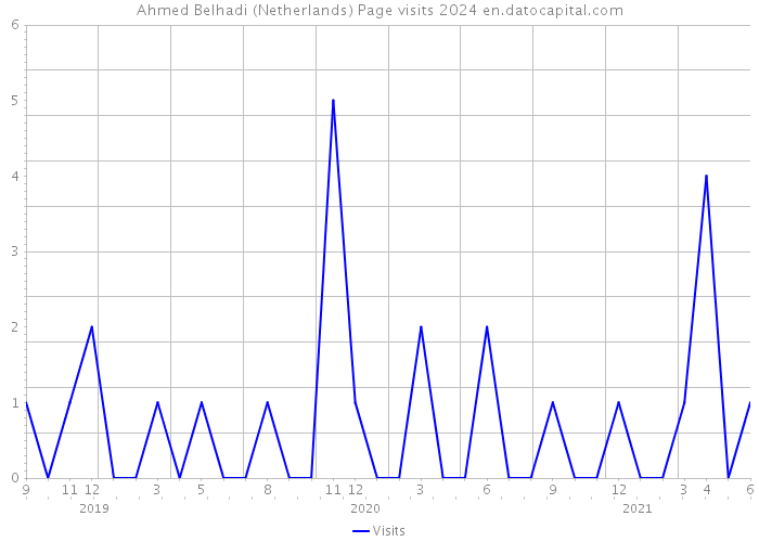 Ahmed Belhadi (Netherlands) Page visits 2024 
