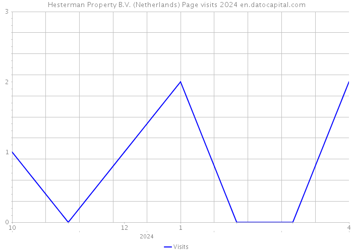 Hesterman Property B.V. (Netherlands) Page visits 2024 