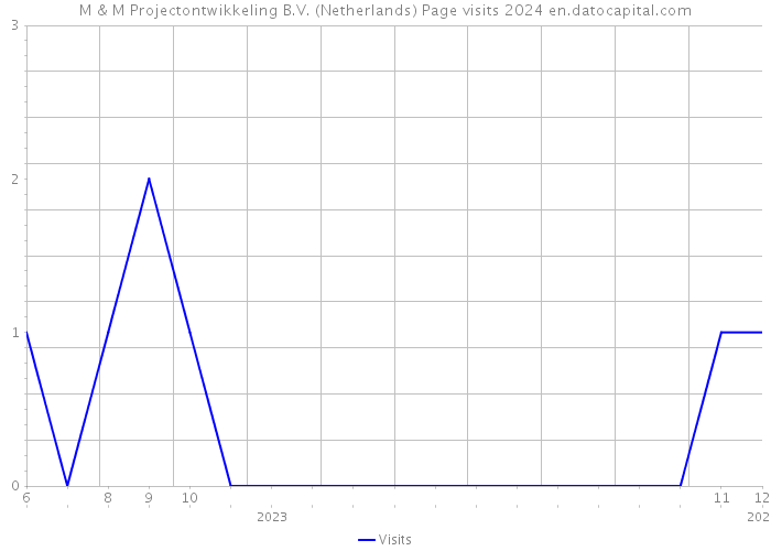 M & M Projectontwikkeling B.V. (Netherlands) Page visits 2024 