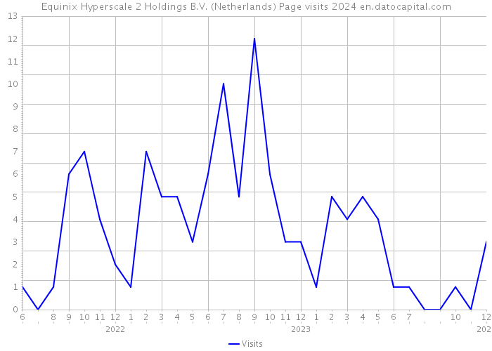 Equinix Hyperscale 2 Holdings B.V. (Netherlands) Page visits 2024 