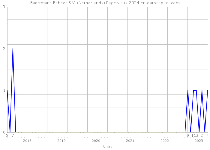 Baartmans Beheer B.V. (Netherlands) Page visits 2024 
