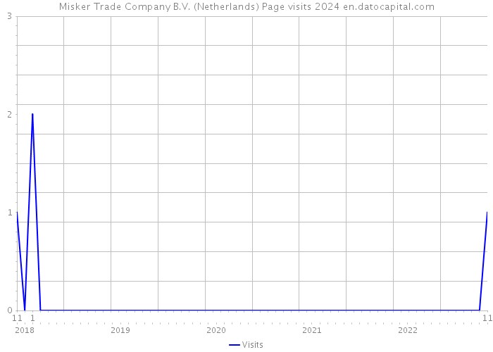 Misker Trade Company B.V. (Netherlands) Page visits 2024 