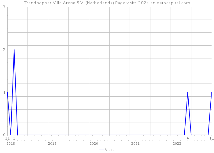 Trendhopper Villa Arena B.V. (Netherlands) Page visits 2024 