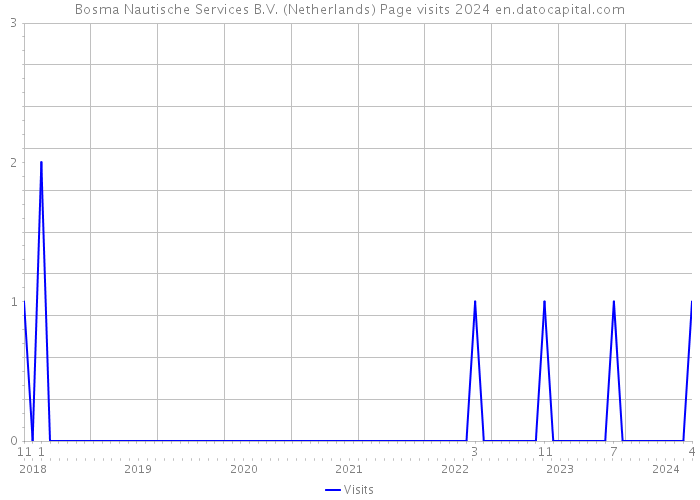 Bosma Nautische Services B.V. (Netherlands) Page visits 2024 