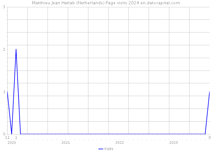 Matthieu Jean Hattab (Netherlands) Page visits 2024 