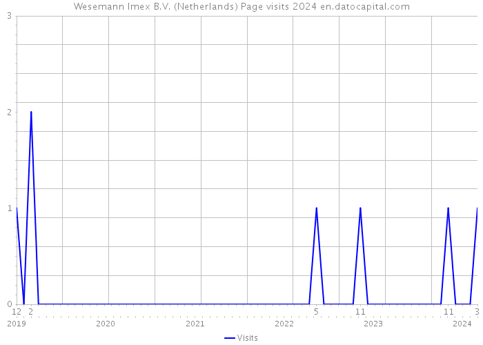 Wesemann Imex B.V. (Netherlands) Page visits 2024 
