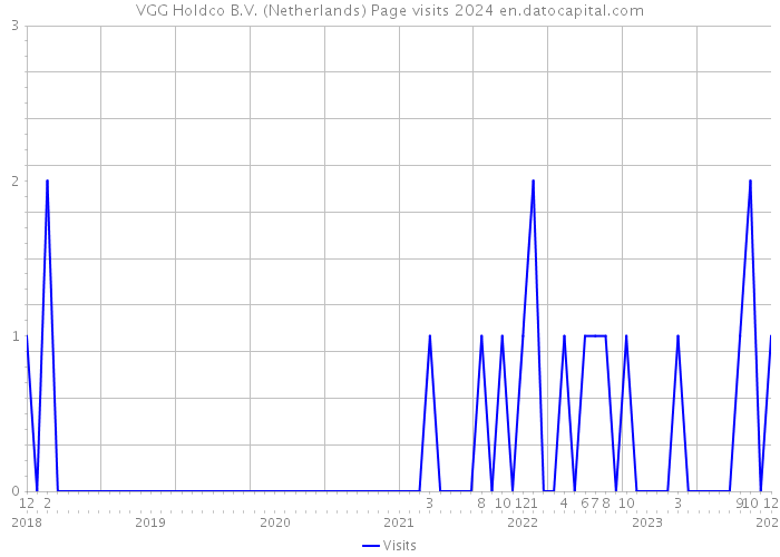 VGG Holdco B.V. (Netherlands) Page visits 2024 