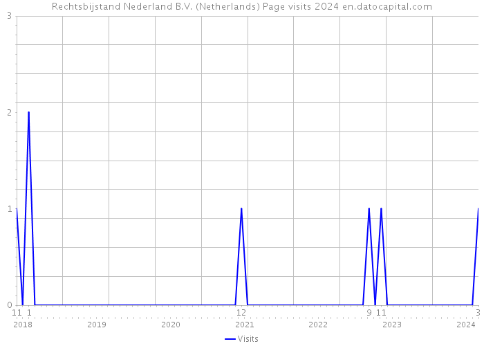 Rechtsbijstand Nederland B.V. (Netherlands) Page visits 2024 