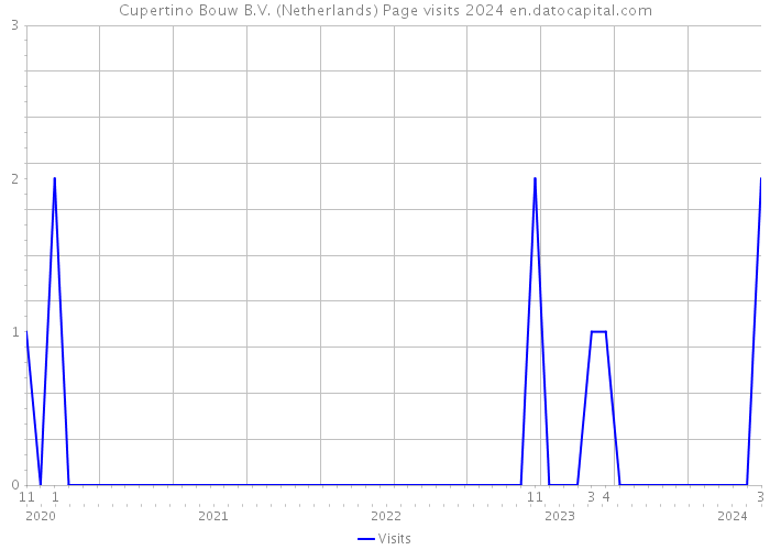 Cupertino Bouw B.V. (Netherlands) Page visits 2024 
