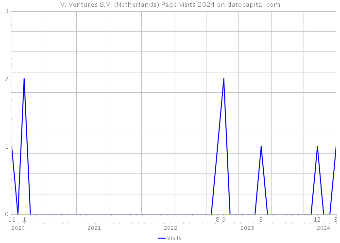 V. Ventures B.V. (Netherlands) Page visits 2024 