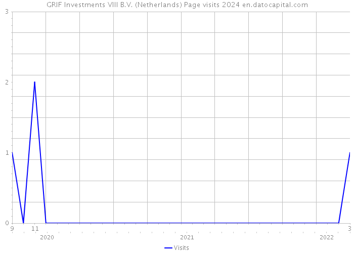 GRIF Investments VIII B.V. (Netherlands) Page visits 2024 