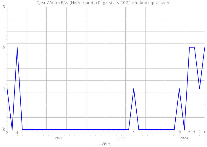Qasr A'dam B.V. (Netherlands) Page visits 2024 
