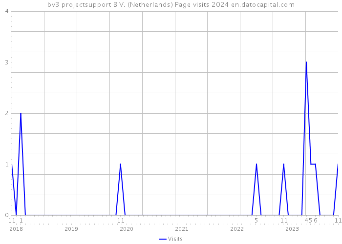 bv3 projectsupport B.V. (Netherlands) Page visits 2024 