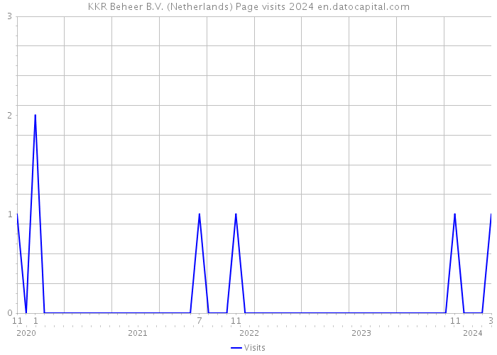 KKR Beheer B.V. (Netherlands) Page visits 2024 