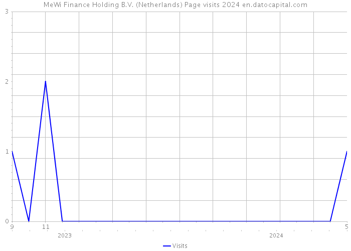 MeWi Finance Holding B.V. (Netherlands) Page visits 2024 