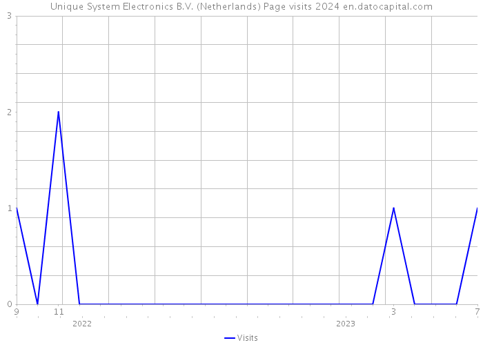 Unique System Electronics B.V. (Netherlands) Page visits 2024 