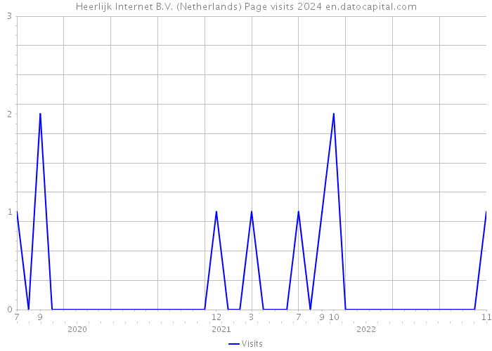 Heerlijk Internet B.V. (Netherlands) Page visits 2024 
