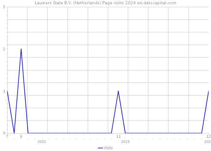 Lauwers State B.V. (Netherlands) Page visits 2024 