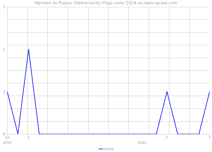 Harmen de Ruijter (Netherlands) Page visits 2024 